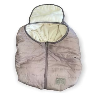 Eddie Bauer Reversible Puff Fleece Car Seat Cover/Stroller Cover